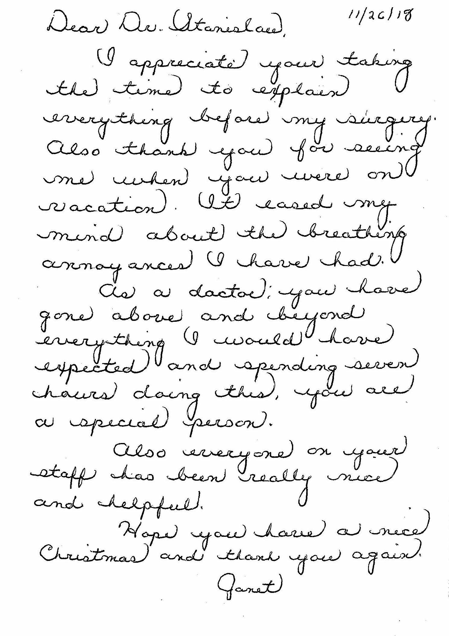 Patient Testimonial Patient Testimonial